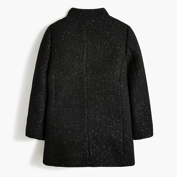Crewcuts Sparkling Black Pea Coat - Picture 2 of 7